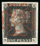 Stamp of Great Britain » 1840 1d Black and 1d Red plates 1a to 11 1840 1d black collection neatly presented on pages, 23 examples