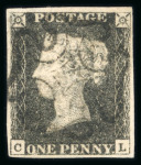 Stamp of Great Britain » 1840 1d Black and 1d Red plates 1a to 11 1840 1d black collection neatly presented on pages, 23 examples