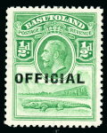 Stamp of Basutoland Officials: 1934 1/2d to 6d set of four, very fine and fresh mint