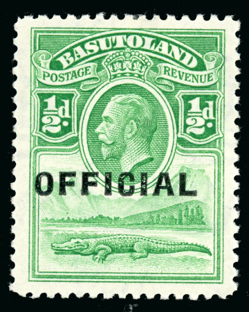 Stamp of Basutoland Officials: 1934 1/2d to 6d set of four, very fine and fresh mint