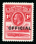 Stamp of Basutoland Officials: 1934 1/2d to 6d set of four, very fine and fresh mint