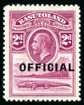 Stamp of Basutoland Officials: 1934 1/2d to 6d set of four, very fine and fresh mint