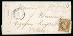 Stamp of France » Présidence de 1852 1853, Y&T n° 9 oblitéré sur lettre, oblitération PC