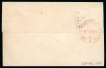 Stamp of France » Présidence de 1852 1853, Y&T n° 9 oblitéré sur lettre, oblitération Etoile.Superbe