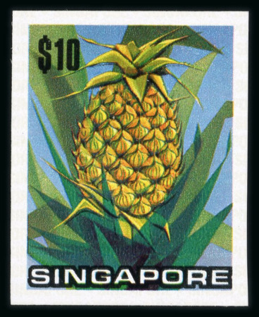 Stamp of Singapore Singapore 1973, Definitives flowers & fruits, complete imperf. set, MNH