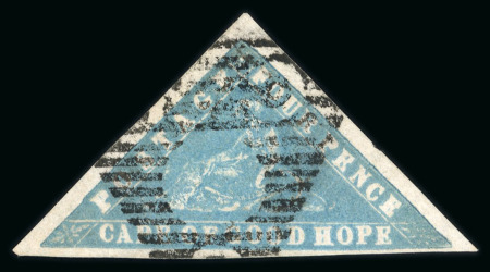 Stamp of South Africa » Cape of Good Hope 1861 Woodblock 4d pale milky blue used