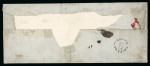 Stamp of Great Britain » 1840 2d Blue (ordered by plate number) 1840 2d blue pl.2 OA-OL, maximum horizontal strip of twelve tied by black Maltese Cross cancellations on wrapper