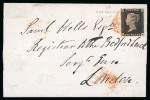 Stamp of Great Britain » 1840 1d Black and 1d Red plates 1a to 11 1840 1d black collection comprising 20 covers on pages,