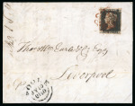 Stamp of Great Britain » 1840 1d Black and 1d Red plates 1a to 11 1840 1d black collection comprising 20 covers on pages,