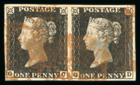 Stamp of Great Britain » 1840 1d Black and 1d Red plates 1a to 11 1840 1d black collection comprising 48 fine four-margin examples