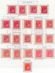 Stamp of Great Britain » King Edward VII » 1902-10 De La Rue Issues 1906 1d. colour trials printed from special plates of 20 electros on watermarked paper, perf.14, selection of 41 examples
