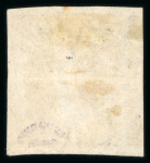 Stamp of Australia » Queensland 1860 1d carmine-rose, imperforate; very fine used, struck with dotted number cds, with very wide margins