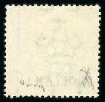 Stamp of Canada » British Columbia and Vancouver 1868 $1 green unissued stamp, perf. 14, unused without gum, very fresh and attractive