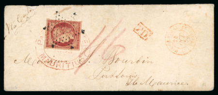 Stamp of France » Type Cérès de 1849-1850 1849. Très belle lettre de 1852 pour l'Ile Maurice