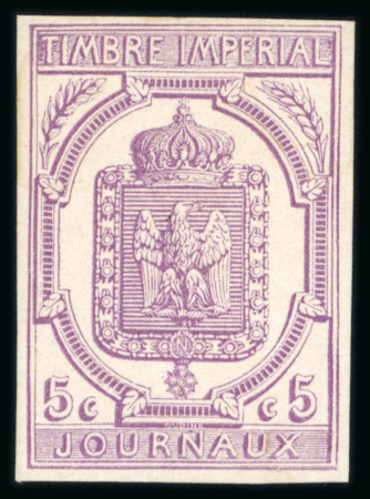 Stamp of France » Journaux 1868, timbre pour Journaux YT n° 4 *. Très belle qualité,