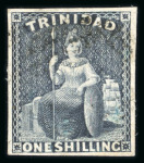Stamp of Trinidad and Tobago » Trinidad 1851-80 accumulation in small stockbook, some better