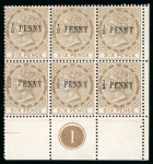 Stamp of Trinidad and Tobago » Tobago 1882-96 mint stock (with a little used) on Hagners in an album