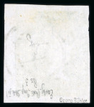 Stamp of Mauritius » 1848-59 Post Paid Issue » Early Impressions (SG 6-9) 1854 2d blue early impression, pos.3, close to huge margins, with superb strike of the "2" numeral