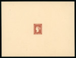 Stamp of India » 1854 Lithographs 1854 (Feb 22) Captain Thullier's 1a essay in reddish brown on wove paper