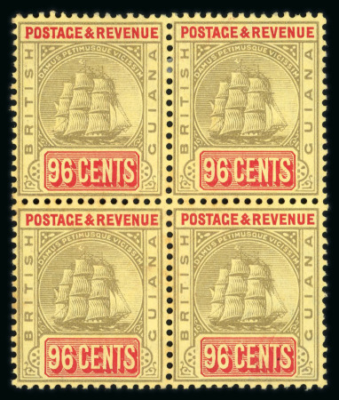 Stamp of British Guiana 1889-1910 Ship issues collection neatly presented on pages