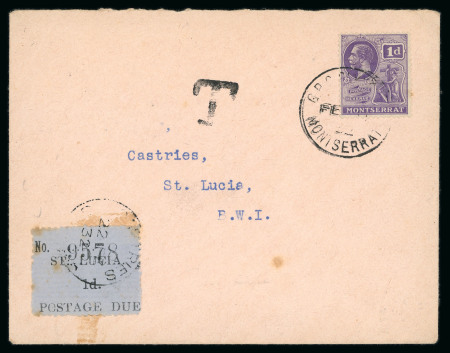 Stamp of Montserrat 1926-36 range of 11 KGV covers on pages
