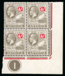 Stamp of Antigua & Barbuda 1921-29 mint collection of the KGV issues written up on pages