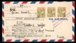 Stamp of Antigua & Barbuda 1924-37 collection of 27 KGV covers written up on pages incl. first flight airmails
