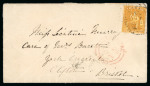 Stamp of Trinidad and Tobago » Trinidad 1860-80 collection of 14 covers written up on pages