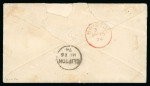 Stamp of Trinidad and Tobago » Trinidad 1860-80 collection of 14 covers written up on pages