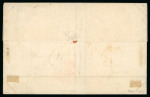 Stamp of Trinidad and Tobago » Trinidad 1860-80 collection of 14 covers written up on pages