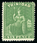 Stamp of Trinidad and Tobago » Trinidad 1851-82 comprehensive collection of the Britannia issues neatly presented and written up on pages in an album