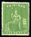 Stamp of Trinidad and Tobago » Trinidad 1851-82 comprehensive collection of the Britannia issues neatly presented and written up on pages in an album