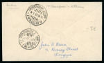 Stamp of India » Airmails 1933 Imperial Airways special flight cover Calcutta to Athens, Greece, franked with 1/2a, 1a, 8a