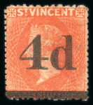 Stamp of St. Vincent 1861-97 comprehensive collection of the early issues neatly written up and presented on pages in an album