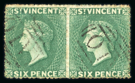 Stamp of St. Vincent 1861-97 comprehensive collection of the early issues neatly written up and presented on pages in an album