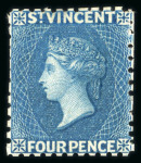 Stamp of St. Vincent 1861-97 comprehensive collection of the early issues neatly written up and presented on pages in an album