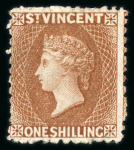 Stamp of St. Vincent 1861-97 comprehensive collection of the early issues neatly written up and presented on pages in an album