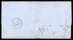 Stamp of Barbados 1860 (Dec 10) wrapper to England with 1858 no wmk 6d imperf