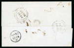 Stamp of Barbados 1857 (Oct 27) wrapper to St. Lucia with 1852-55 (1d) blue