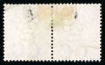 Stamp of South Africa » Cape of Good Hope 1880 "3" on 3d  pale dull rose in pair with stamp without surcharge, used