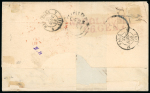Stamp of Trinidad and Tobago » Trinidad 1852-59, group of four Britannia covers
