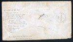 Stamp of Trinidad and Tobago » Trinidad 1860 (Apr 28) envelope to the USA with 1859 imperf. 1s indigo and 1854-57 (1d) rose-red