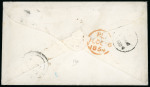 Stamp of Trinidad and Tobago » Trinidad 1854 (Nov 15) envelope to England with 1854 (1d) dark grey