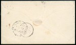 Stamp of Trinidad and Tobago » Trinidad 1853 (May 10) envelope to St. Thomas (DWI) with 1851-55 (1d) brownish grey