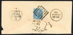 Stamp of Persia » Indian Postal Agencies in Persia 1883 (Mar 28) Envelope to India franked on the reverse with 1/2a tied by “B-1” in barred square, underpaying the 1a Ship Letter rate