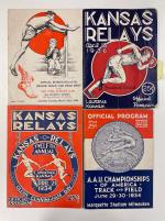 Stamp of Olympics » Collections & Miscellaneous Lots 1932-64, Collection of 23 American athletics programmes incl. Olympic tryouts (plus tickets & ribbon)