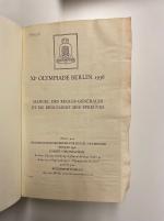 Stamp of Olympics » 1936 Berlin » Documents, Programmes, Tickets, etc. "Handbook of the General Provisions and Sports Regulations" by the Organising Committee in French