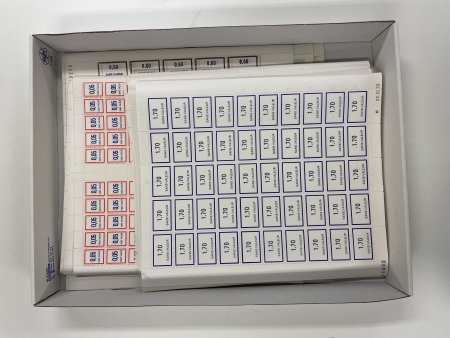 Stamp of France » Collections 1976-1989, Lot de timbres fictifs en feuille avec normalement