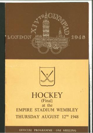 Stamp of Olympics » 1948 London 1948 London Hockey final programme, Aug 12th
