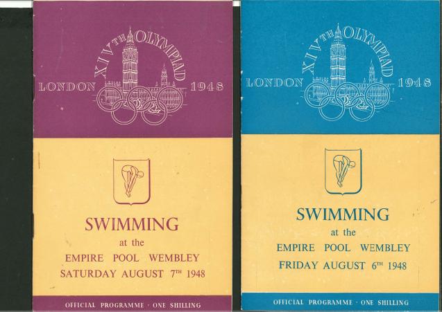 Stamp of Olympics » 1948 London 1948 London Swimming programmes (2) for Aug 6th and Aug 7th